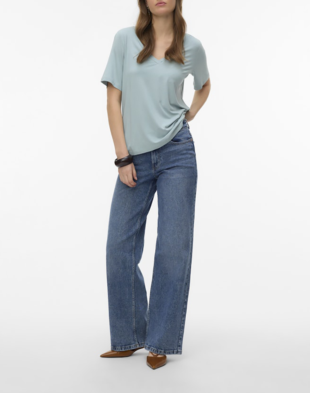 AWARE BY VERO MODA AWRITA SS V-NECK T-SHIRT NOOS