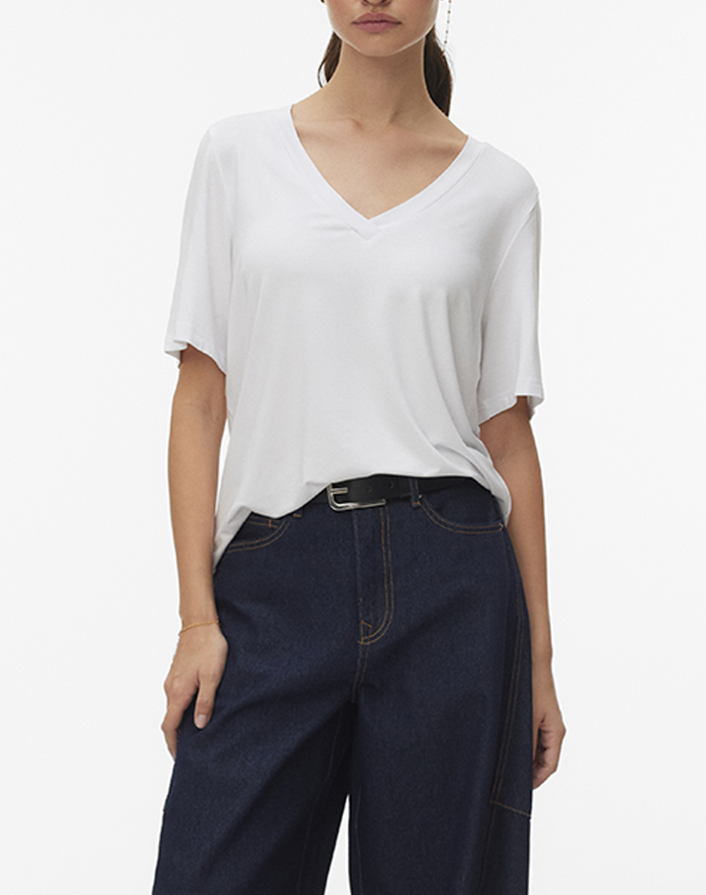 AWARE BY VERO MODA AWRITA SS V-NECK T-SHIRT NOOS