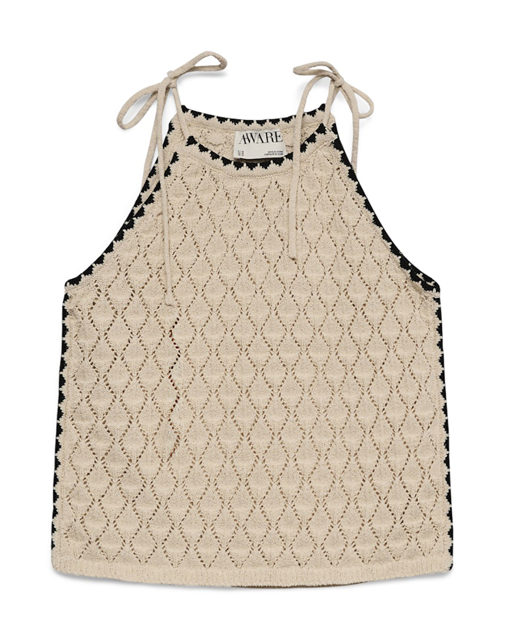 AWARE BY VERO MODA AWEVELYN SL HALTERNECK CROCHET TOP NOOS