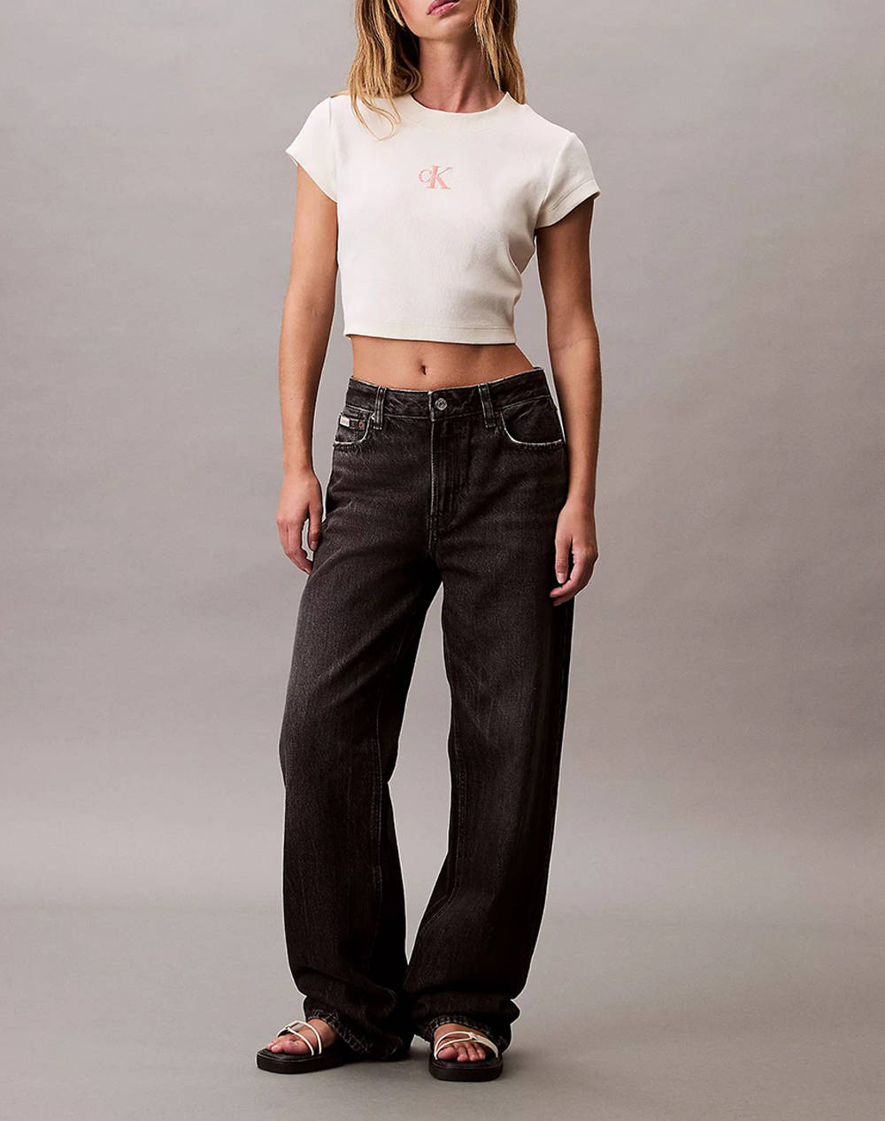 CALVIN KLEIN JEANS MONOGRAM BABY TEE