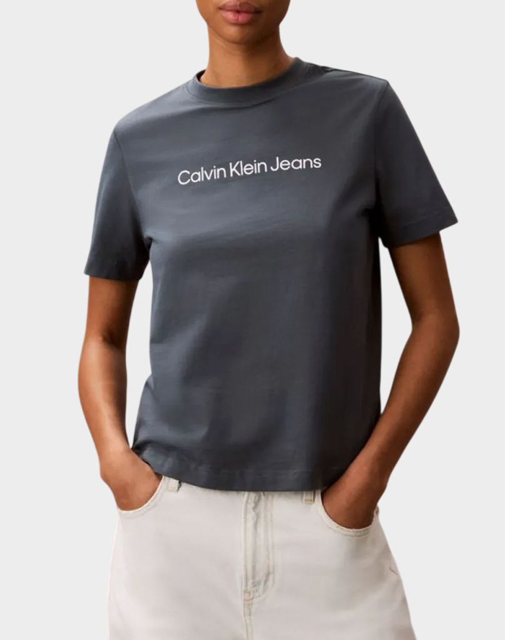CALVIN KLEIN JEANS A- INST LOGO CLASSIC TEE SS