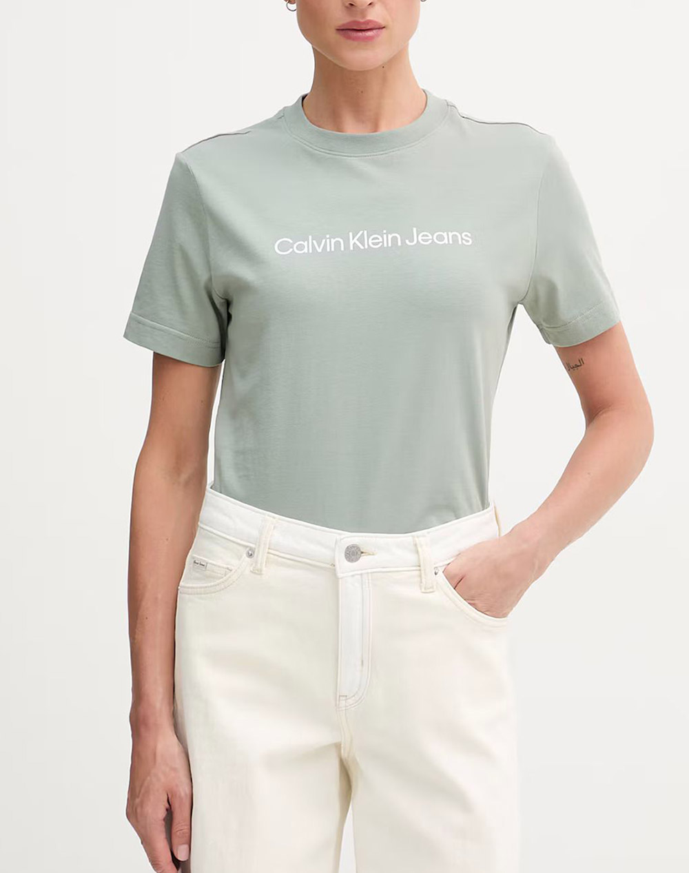 CALVIN KLEIN JEANS A- INST LOGO CLASSIC TEE SS