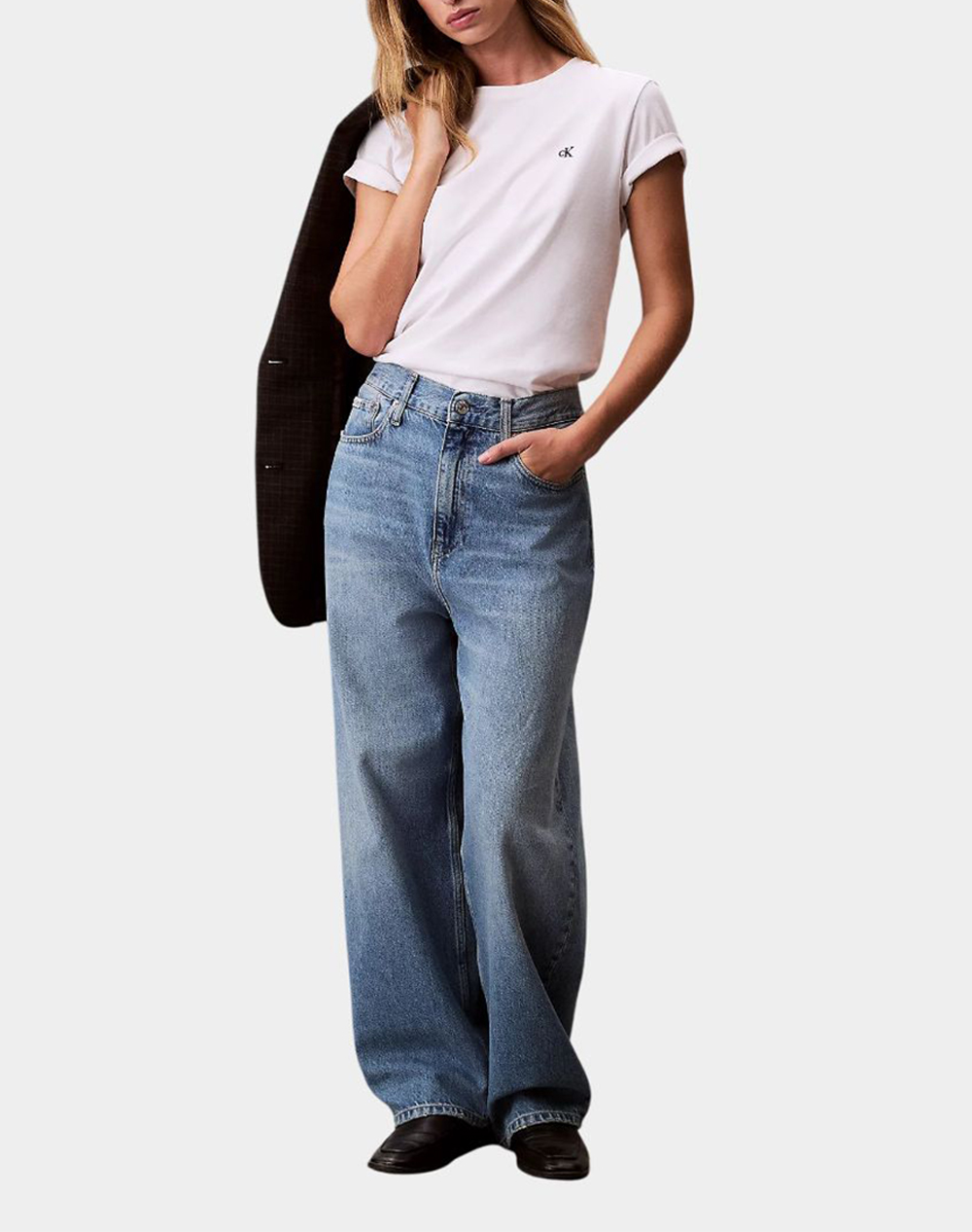 CALVIN KLEIN Archive Jersey Crew Tee EU