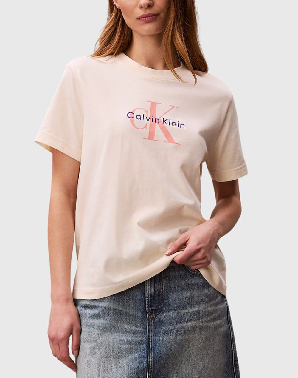 CALVIN KLEIN JEANS HR SS CLSSC MNLG CNC