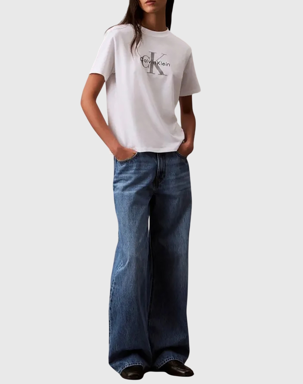 CALVIN KLEIN JEANS HR SS CLSSC MNLG CNC