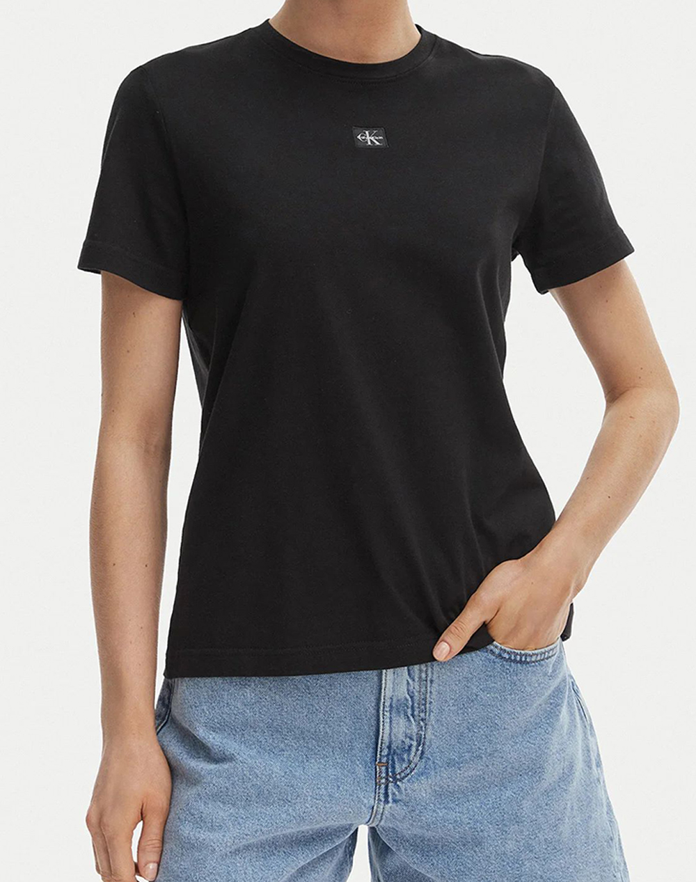 CALVIN KLEIN JEANS SS WOVEN LABEL CLASSIC FIT TEE