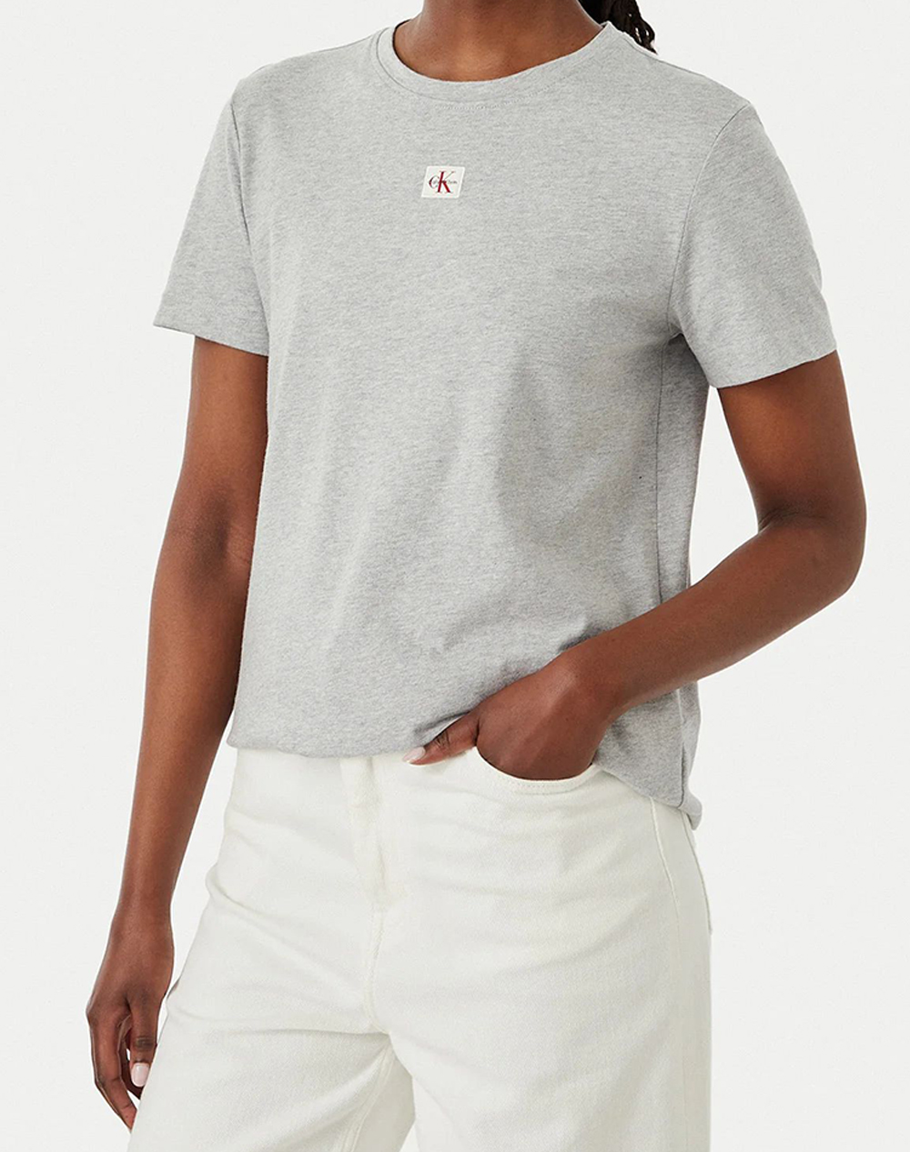 CALVIN KLEIN JEANS SS WOVEN LABEL CLASSIC FIT TEE