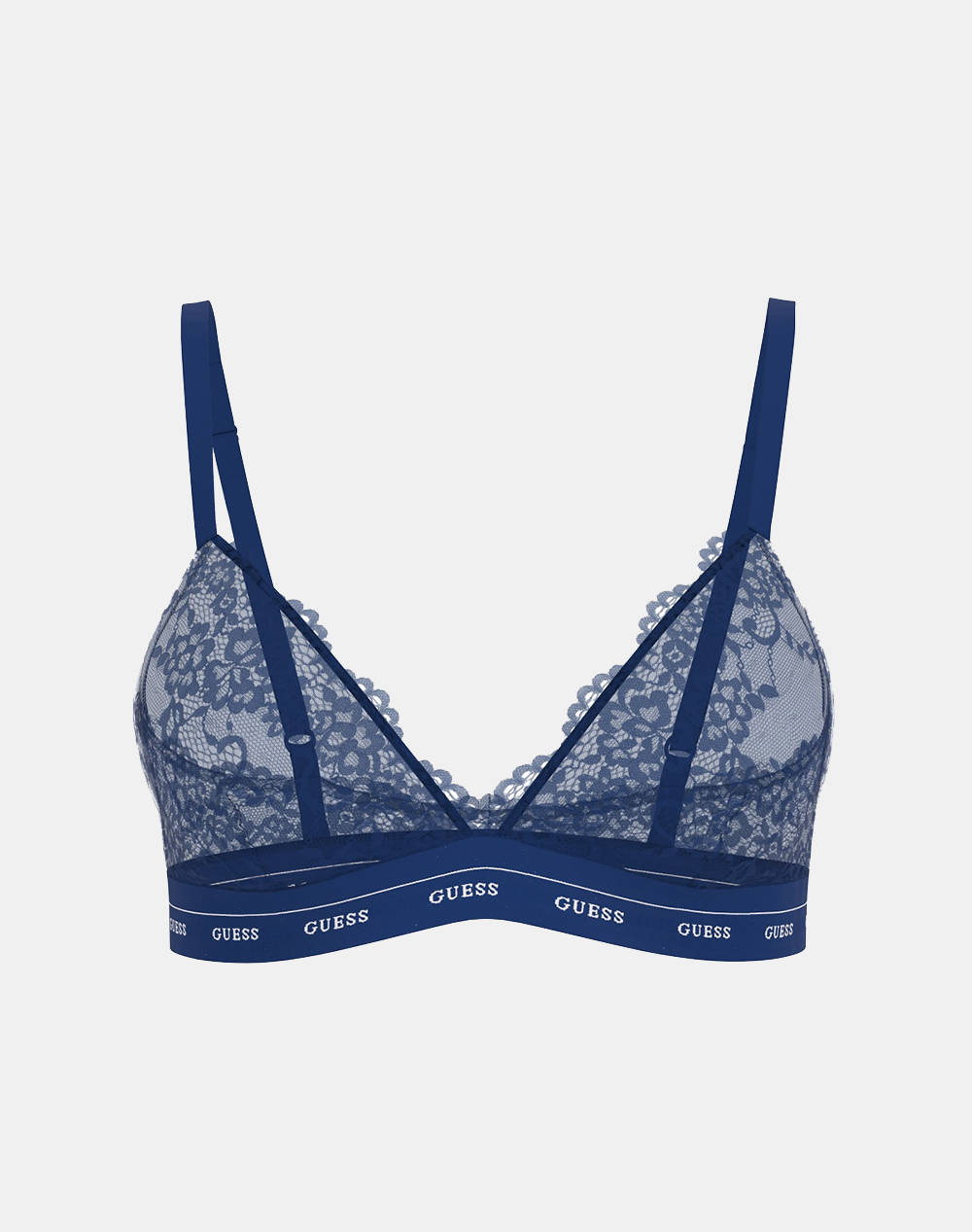 GUESS JANE TRIANGLE - FLOWERY LACE BAND SOLID БЕЛЬО W