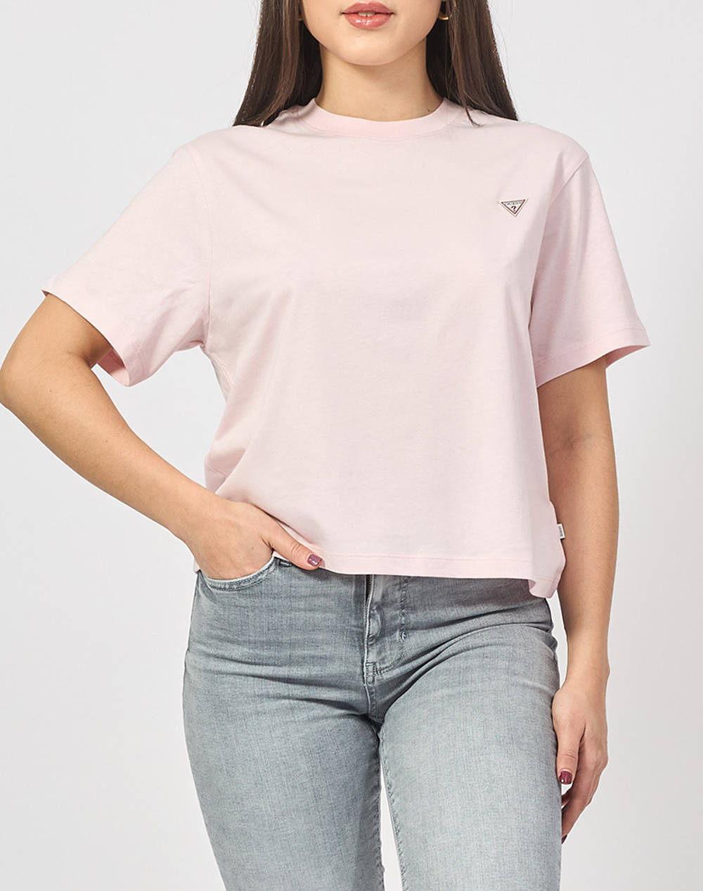GUESS JEANS GJ SS CN BOXY MINI T - ORGANIC COTTON 160GSM BLOUSE W