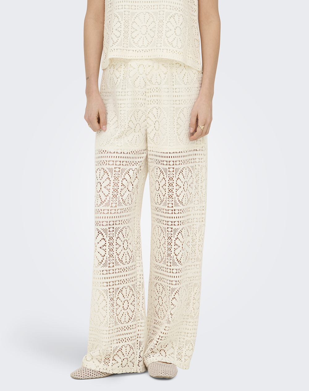 ONLY ONLLIAN LACE WIDE PANTS JRS NOOS
