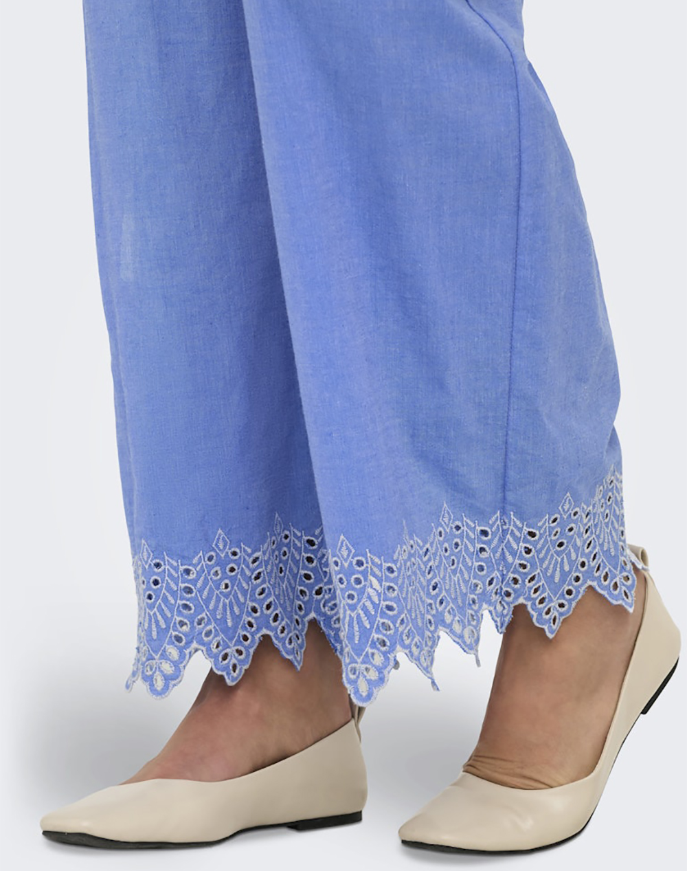 ONLY ONLPAULA TULUM EMB PULL-UP PANT NOOS WVN