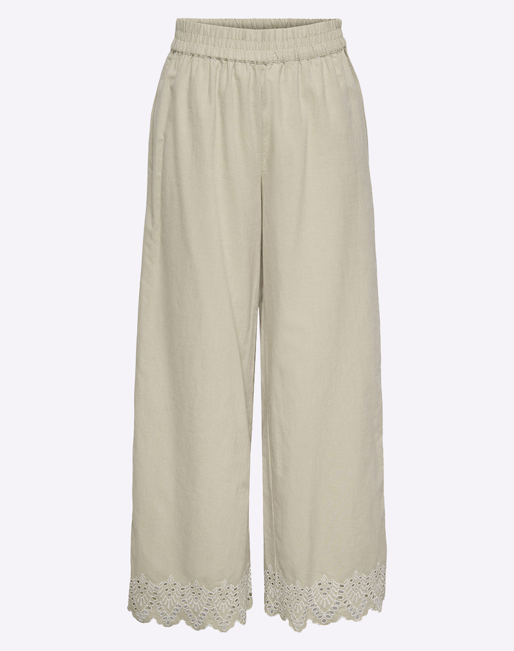 ONLY ONLPAULA TULUM EMB PULL-UP PANT NOOS WVN