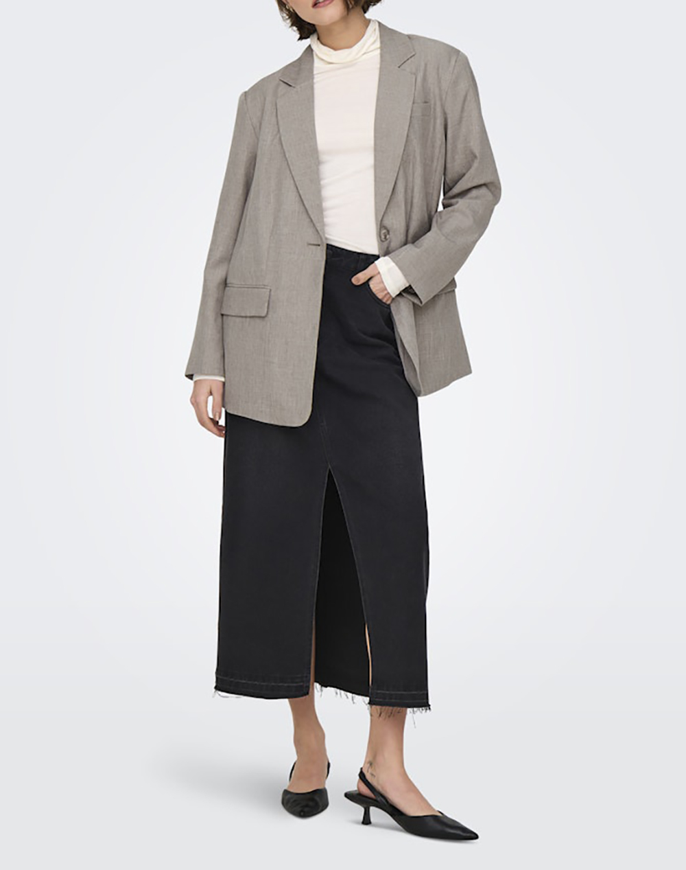 ONLY ONLLINDA LS BOYFR MEL BLAZER TLR NOOS