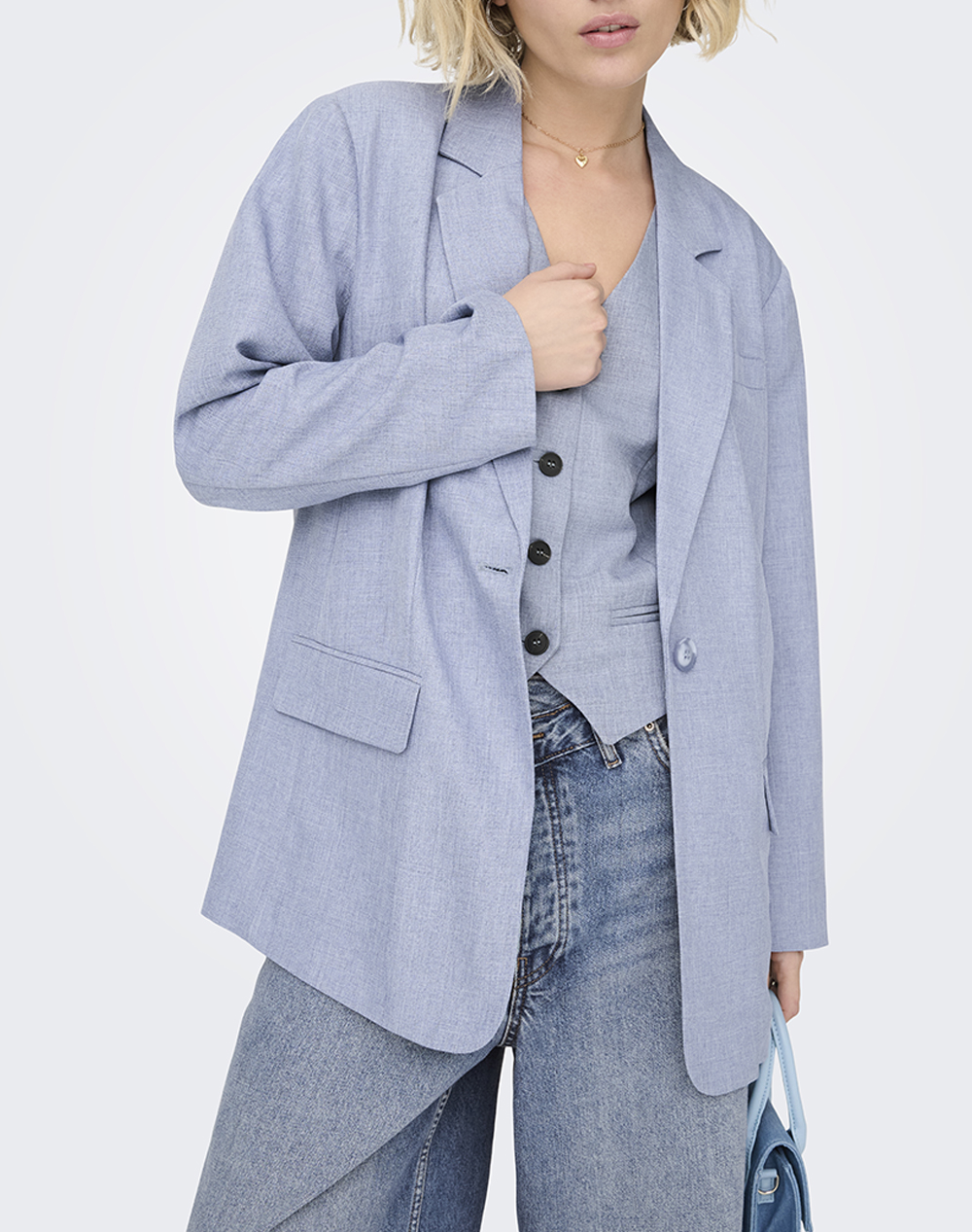 ONLY ONLLINDA LS BOYFR MEL BLAZER TLR NOOS
