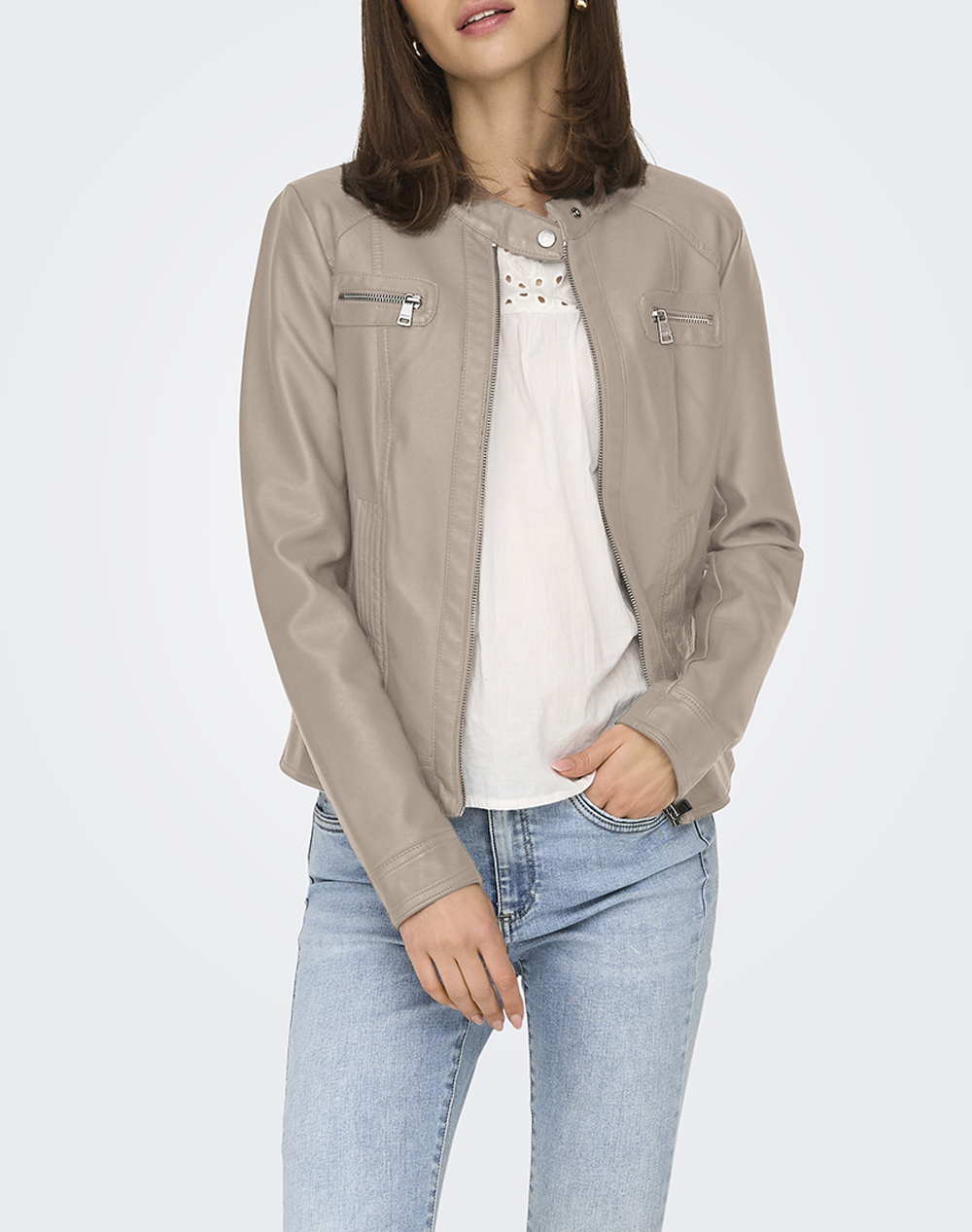 ONLY ONLBANDIT FAUX LEATHER BIKER OTW NOOS