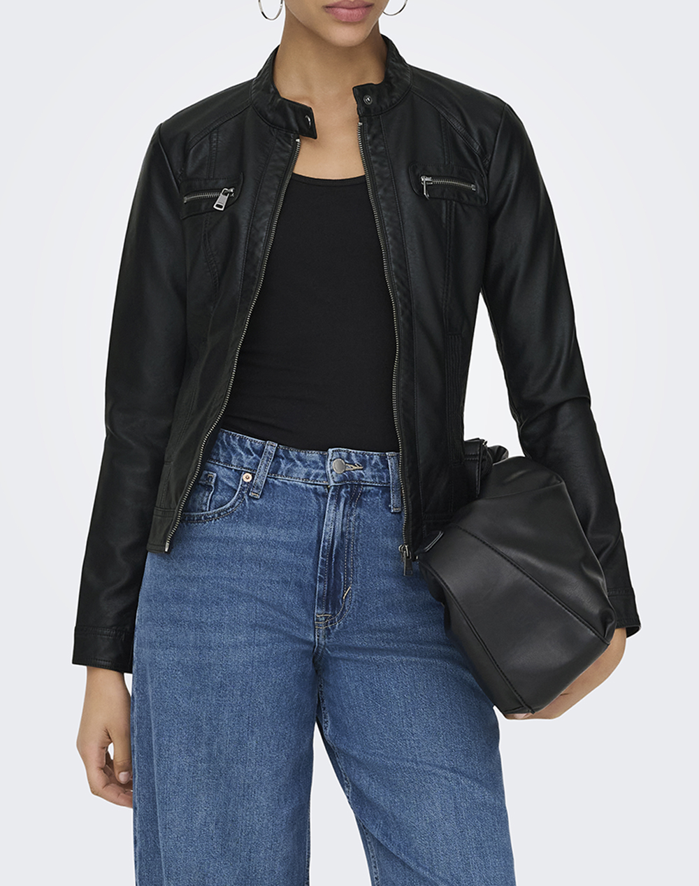 ONLY ONLBANDIT FAUX LEATHER BIKER OTW NOOS