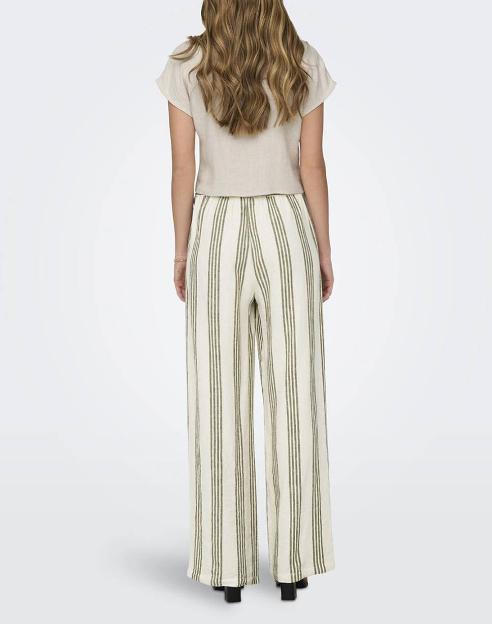 ONLY ONLSIESTA SS KNOT LIN BL SHIRT PNT NOOS