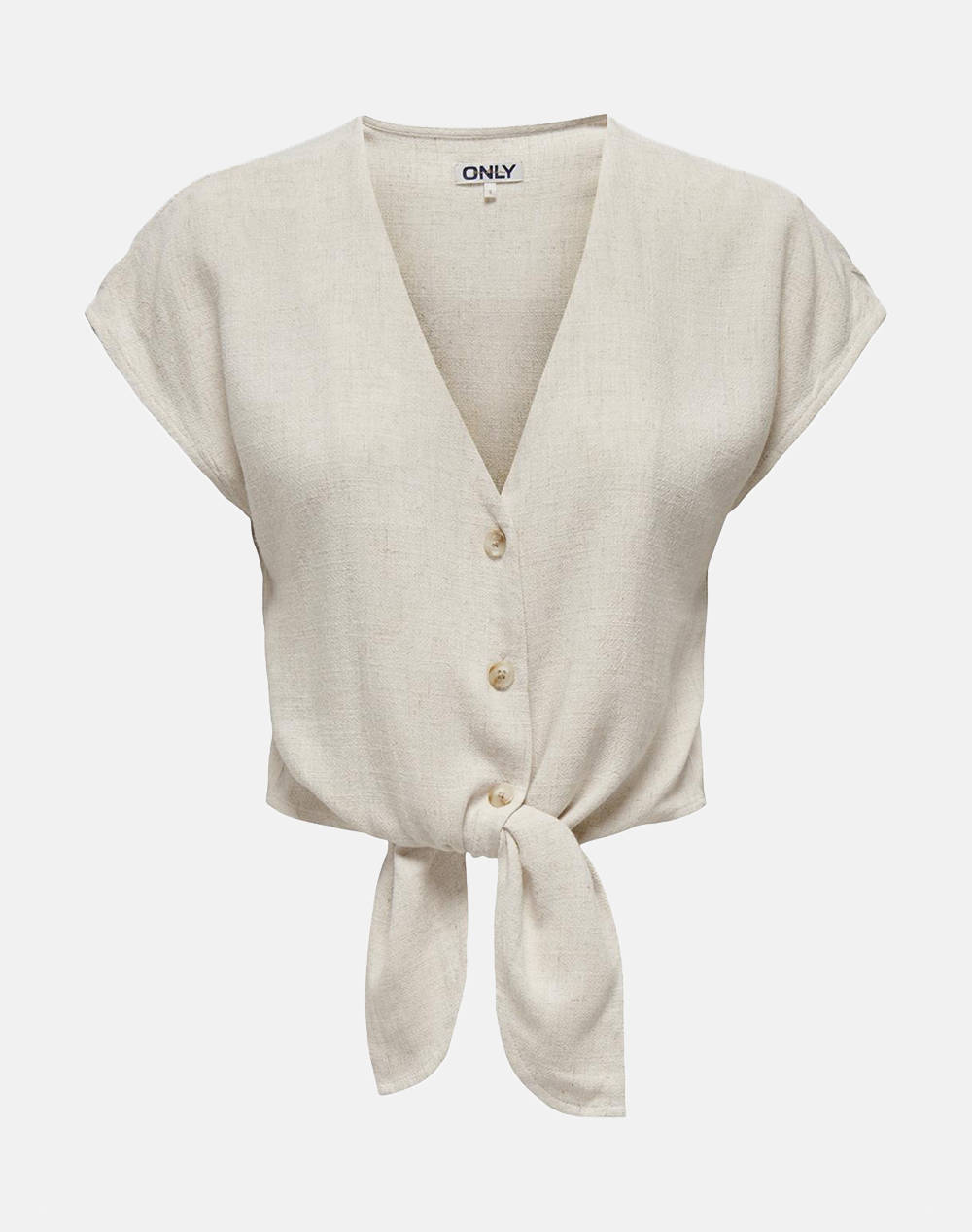 ONLY ONLSIESTA SS KNOT LIN BL SHIRT PNT NOOS