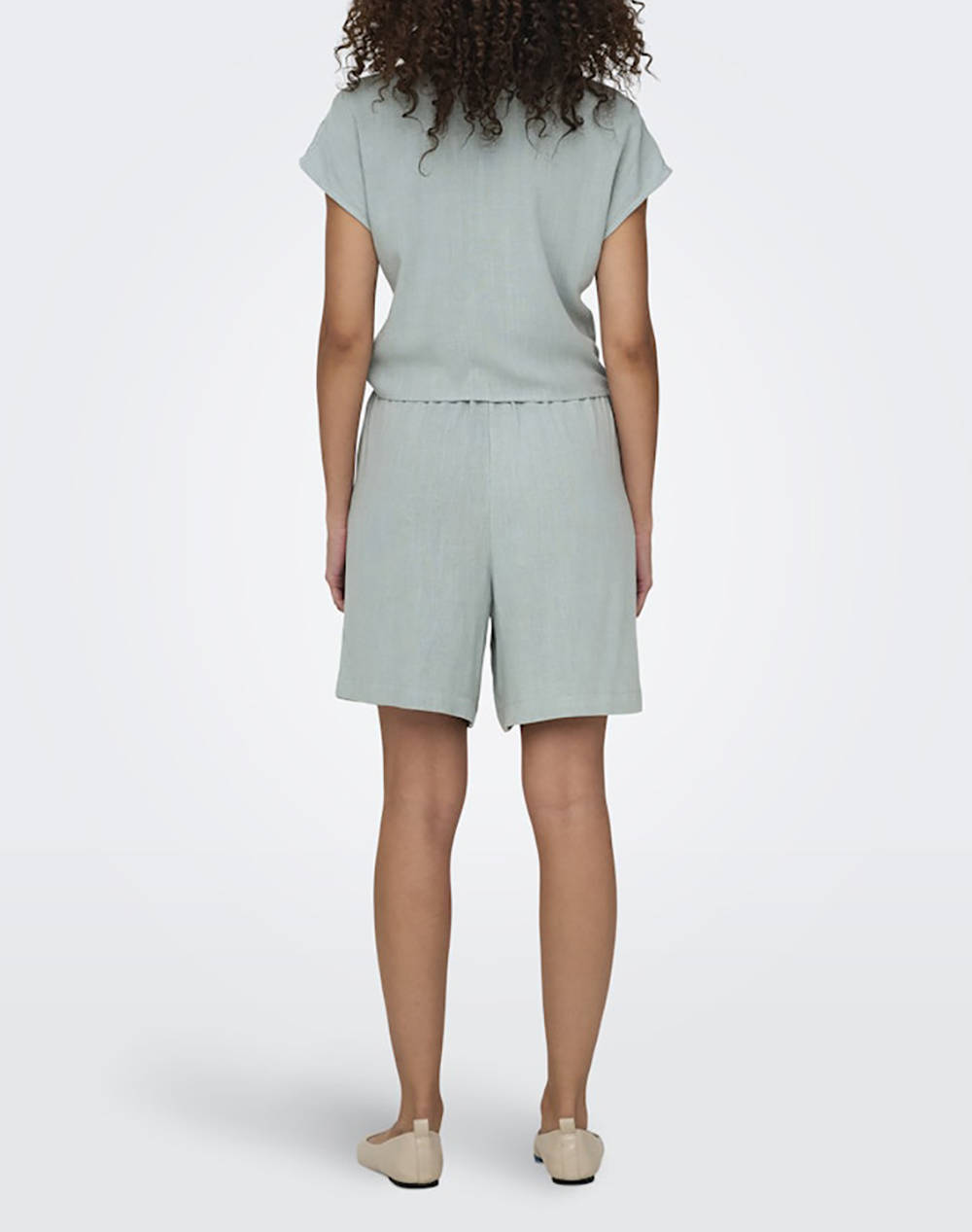 ONLY ONLSIESTA SS KNOT LIN BL SHIRT PNT NOOS