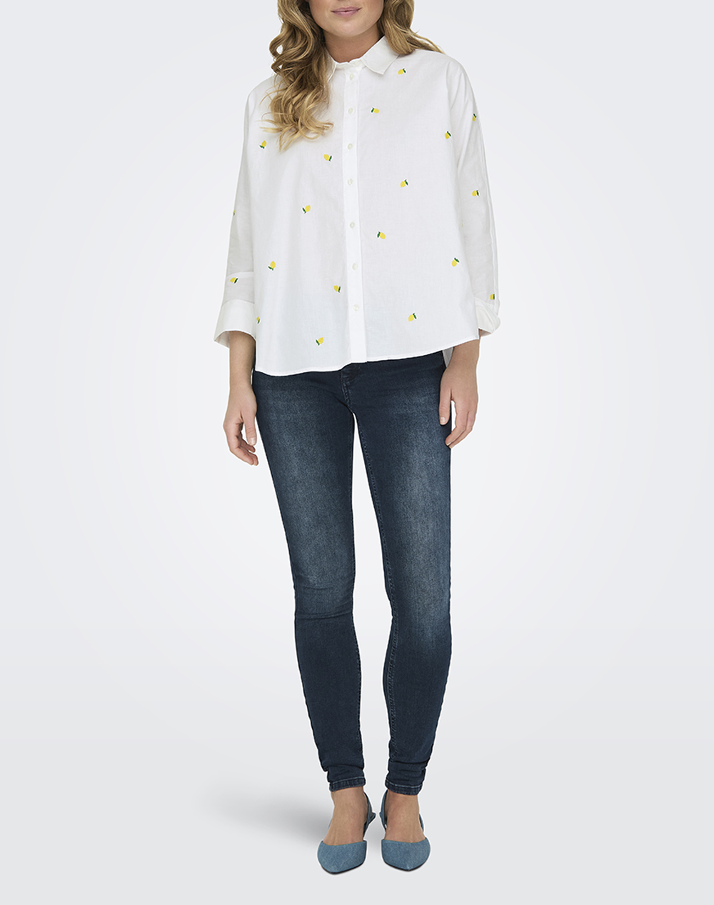 ONLY ONLNEW LINA GRACE LS EMB SHIRT NOOS WVN