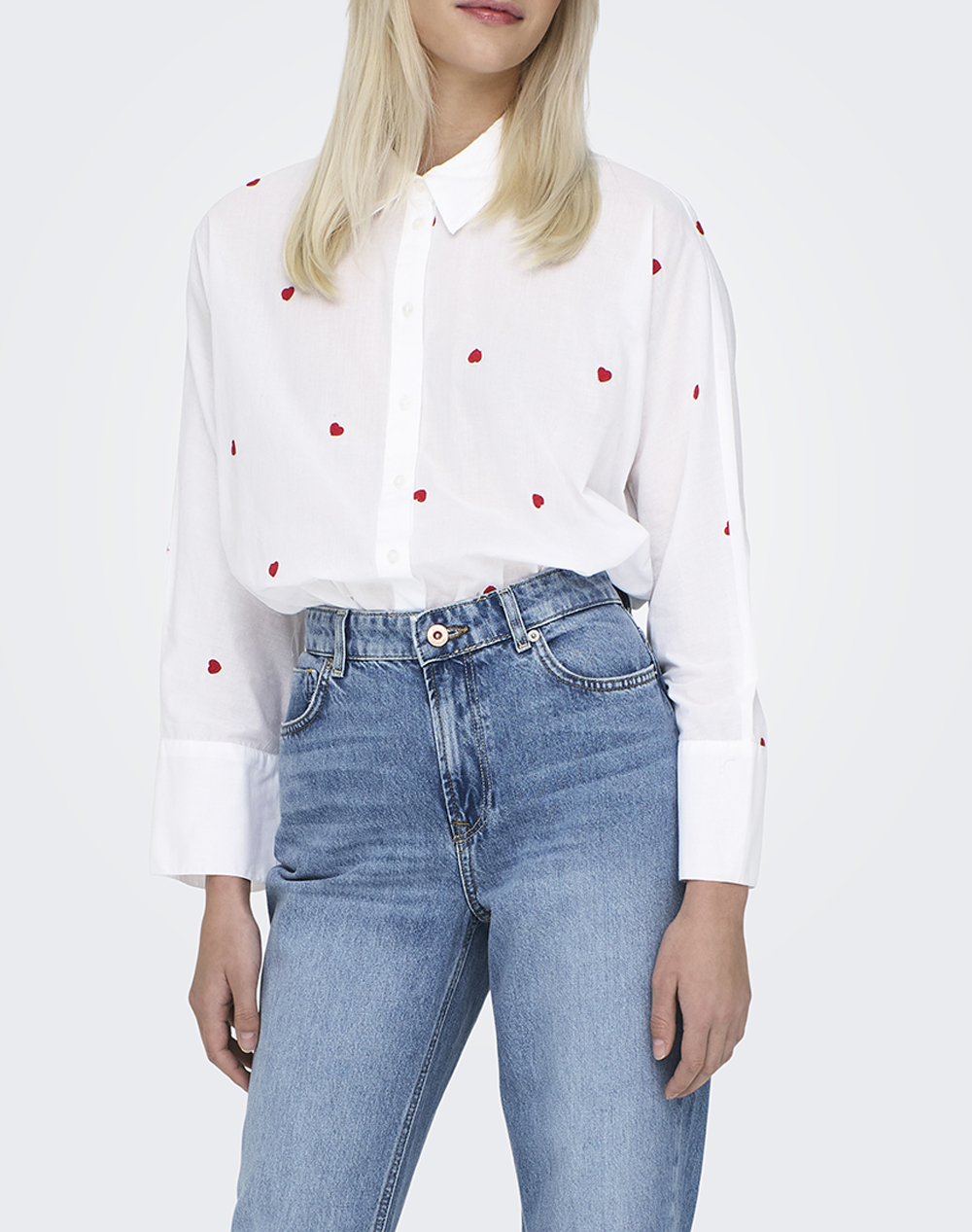 ONLY ONLNEW LINA GRACE LS EMB SHIRT NOOS WVN