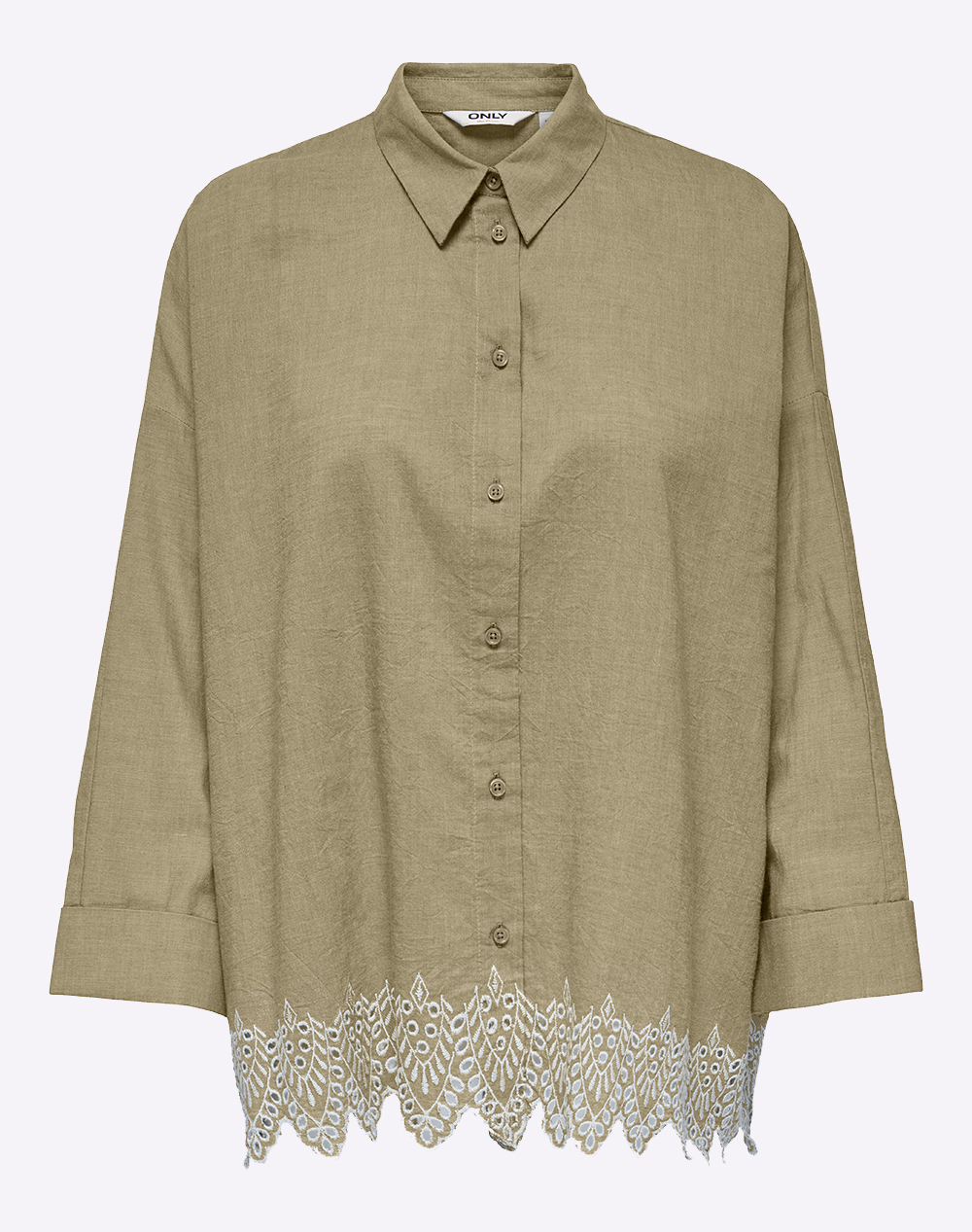 ONLY ONLGRACES TULUM LS EMB SHIRT NOOS WVN