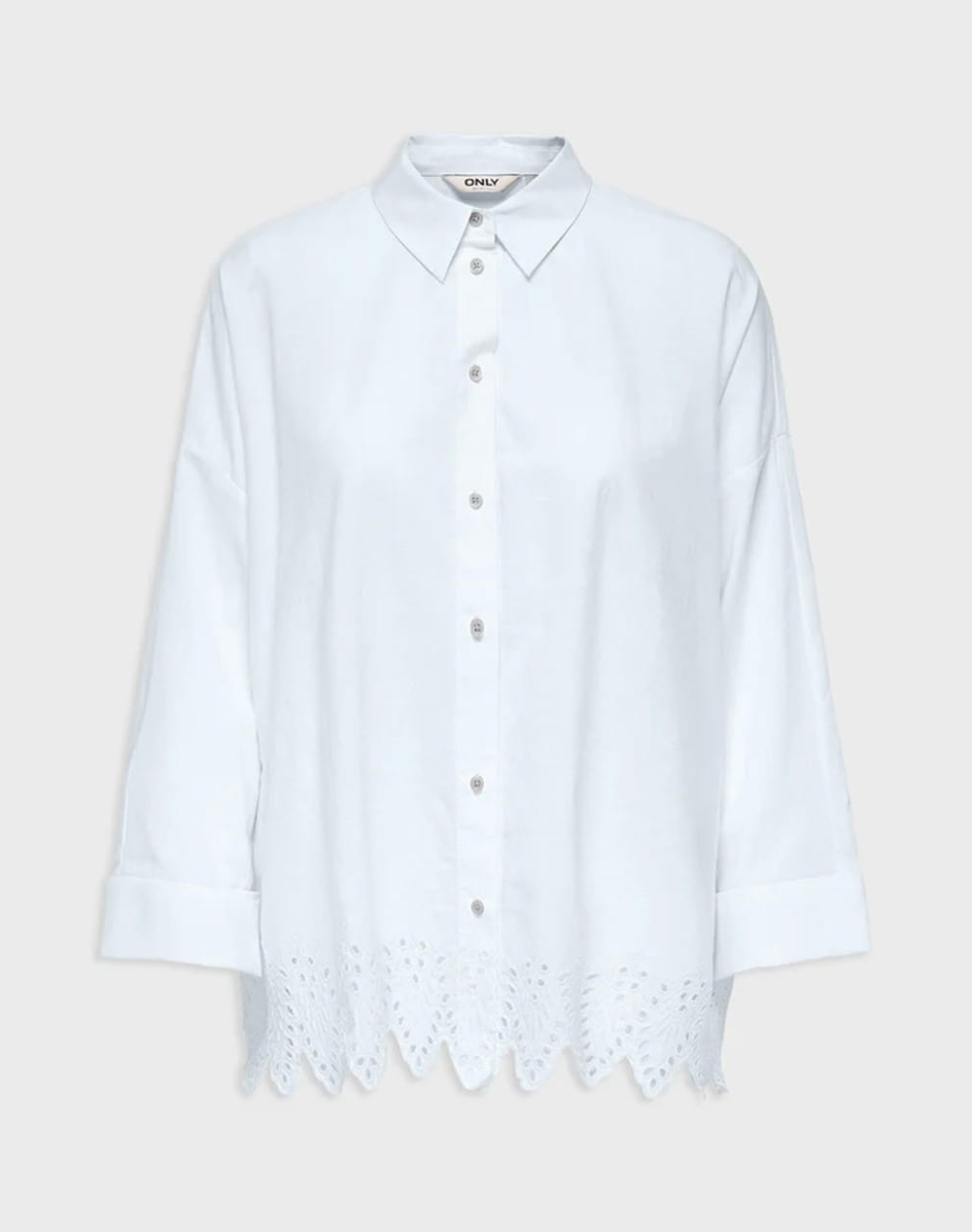 ONLY ONLGRACES TULUM LS EMB SHIRT NOOS WVN