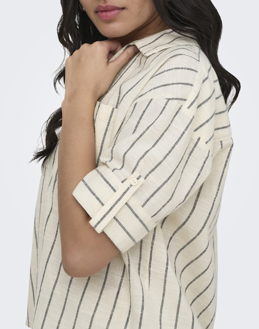 ONLY ONLTIZANA STRIPE S/S SHIRT WVN NOOS