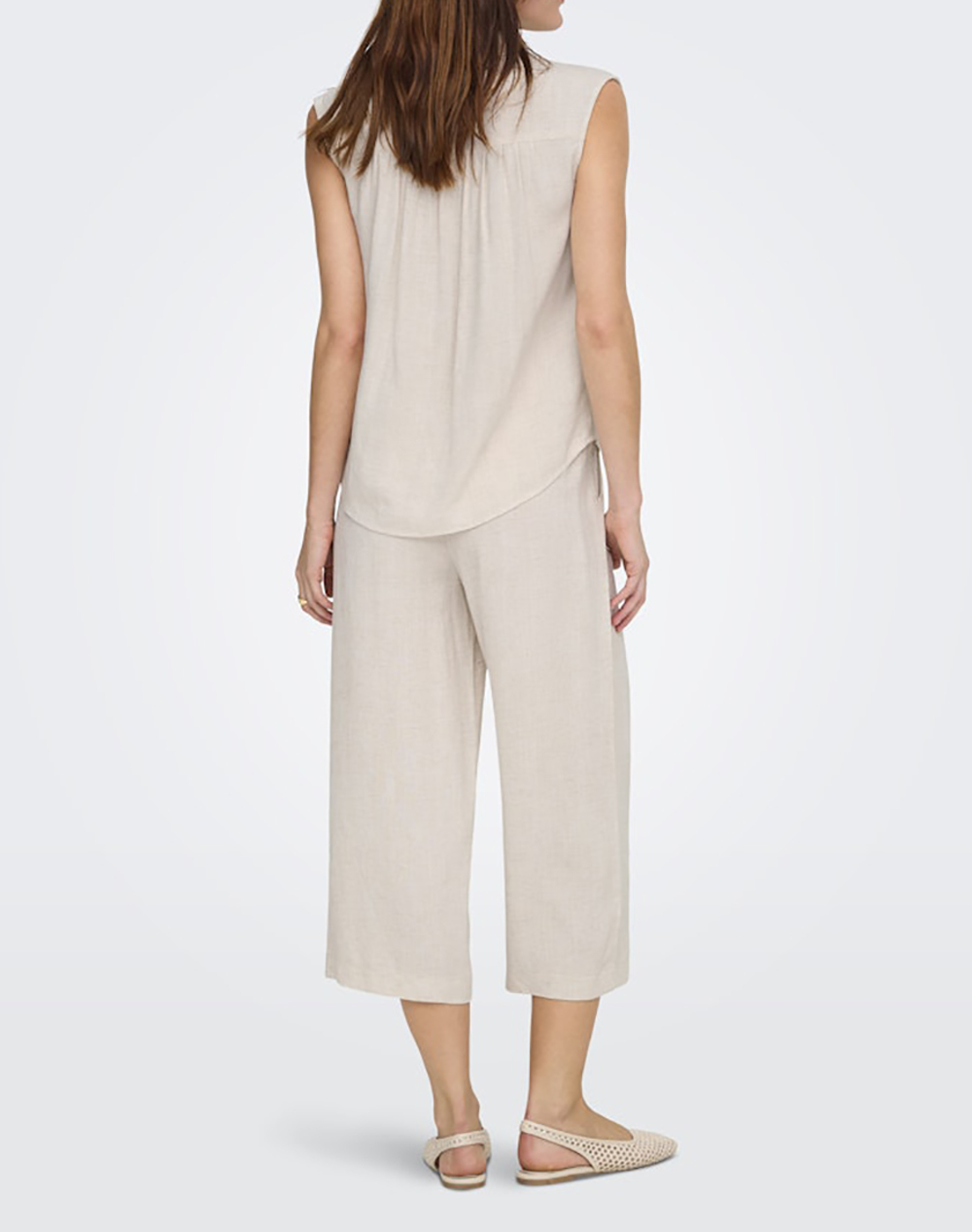 ONLY ONLSIESTA S/L LINEN BL SHIRT PNT NOOS