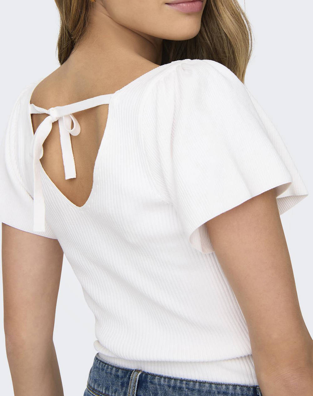 ONLY ONLLEELO S/S BACK PULLOVER KNT NOOS