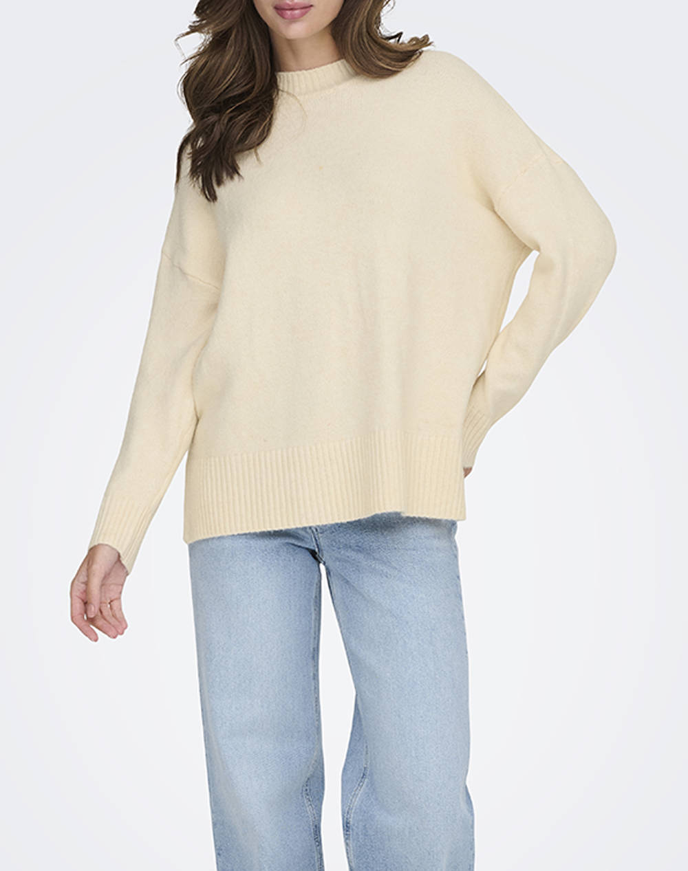 ONLY ONLHAZEL LS HIGHNECK OVERS PULL KNT NOOS