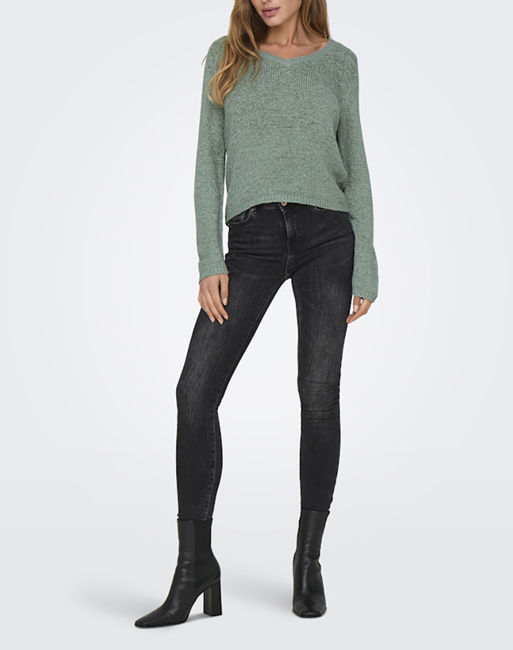 ONLY ONLGEENA L/S V-NECK KNT NOOS