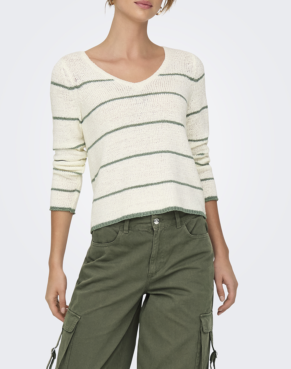 ONLY ONLGEENA L/S V-NECK KNT NOOS