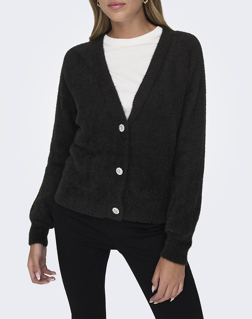 ONLY ONLELLA PIUMO LS CARDIGAN KNT NOOS