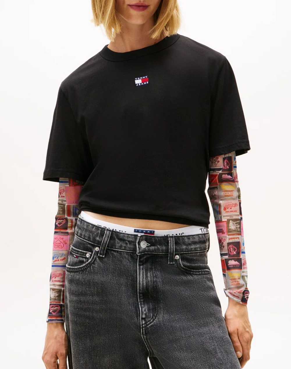 TOMMY JEANS TJW BXY BADGE TEE EXT NEW