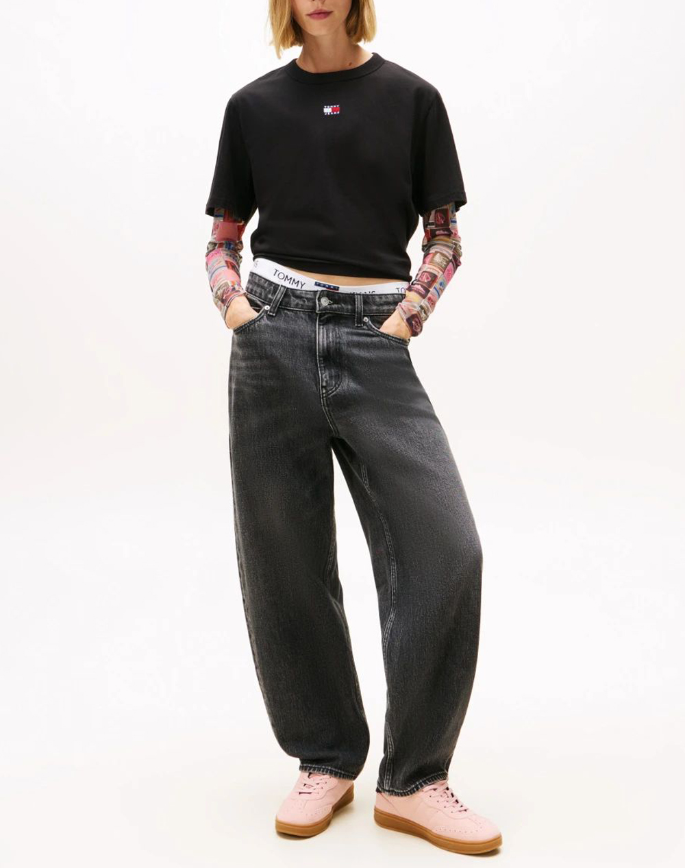 TOMMY JEANS TJW BXY BADGE TEE EXT NEW