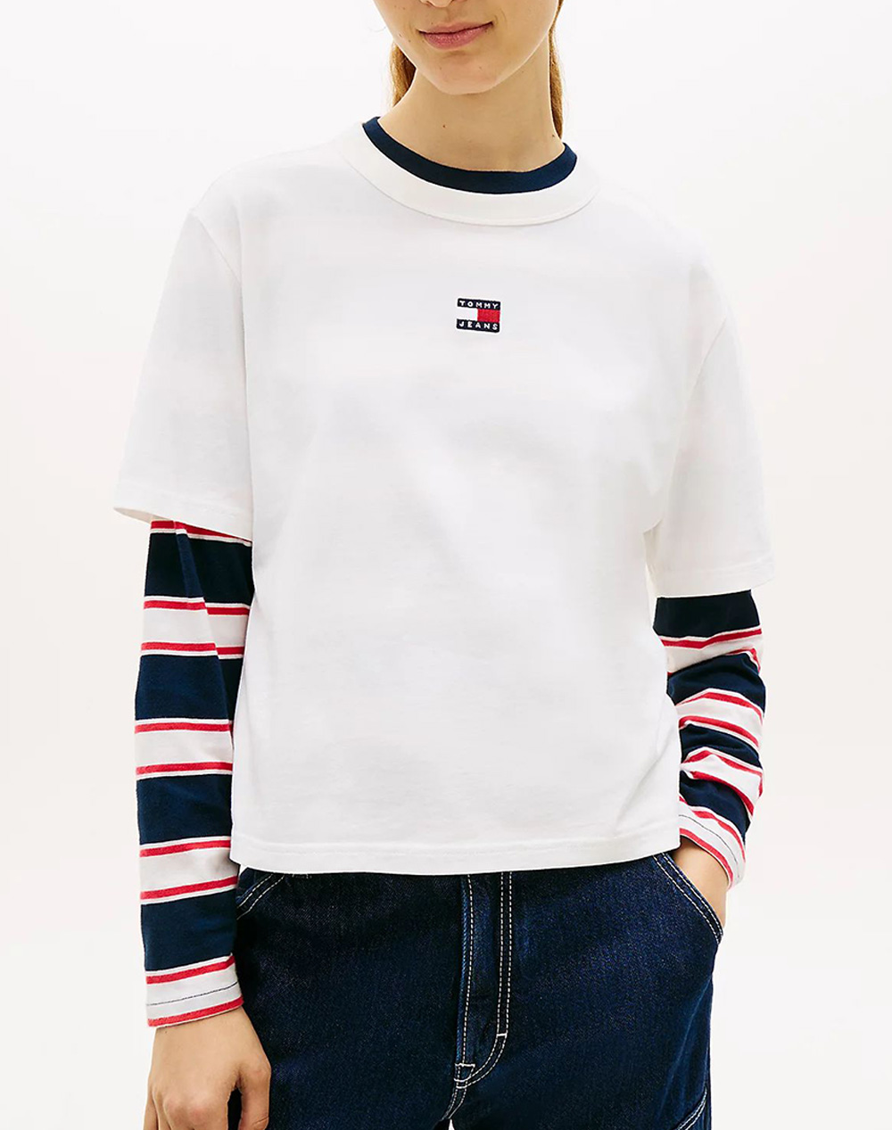 TOMMY JEANS TJW BXY BADGE TEE EXT NEW