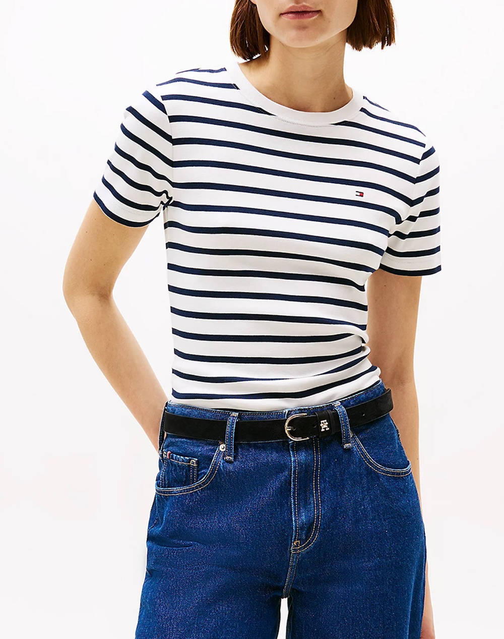 TOMMY HILFIGER NEW SLIM CODY C-NK SS