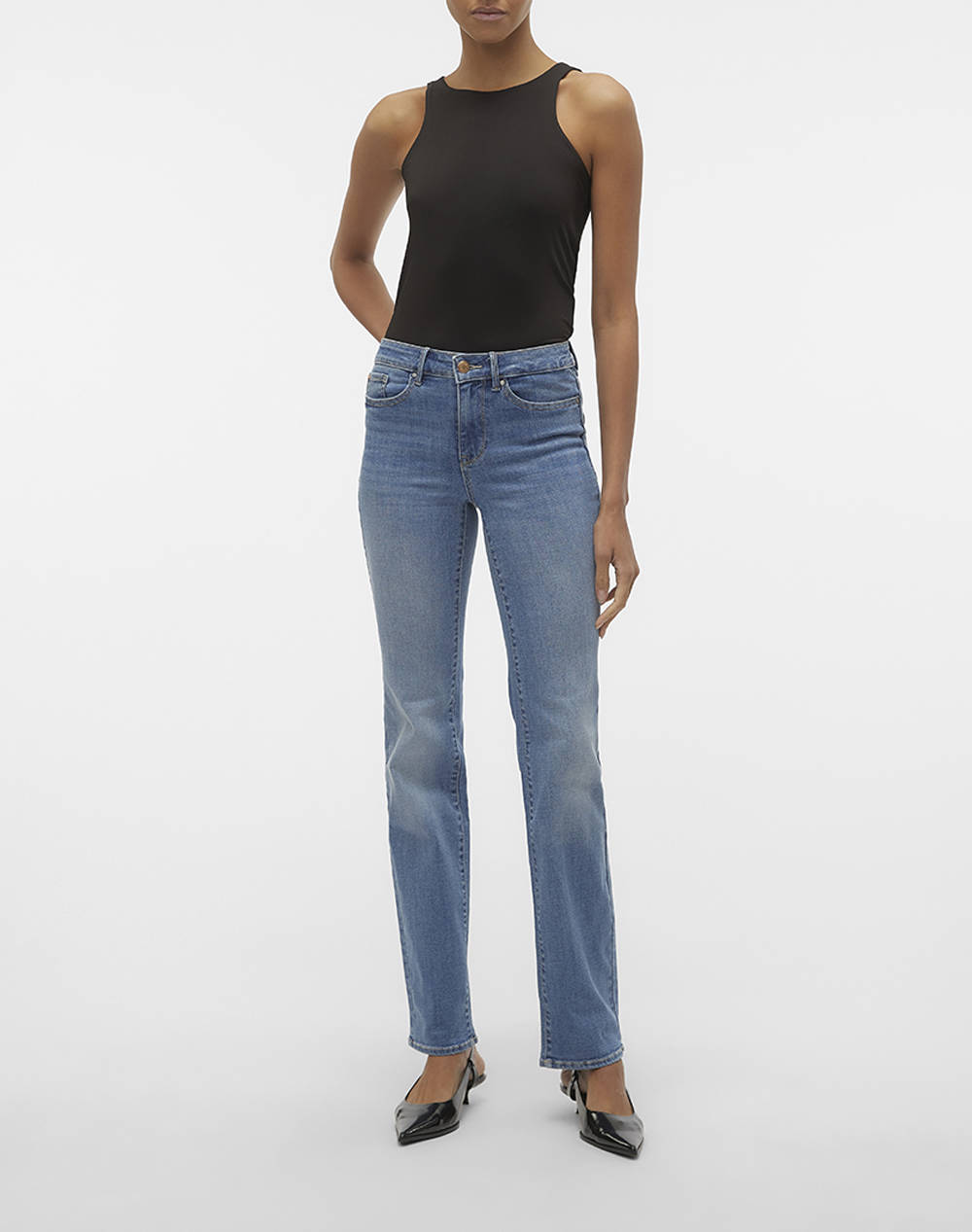 VERO MODA VMFLASH MR STRAIGHT JEANS LI347 GA NOOS