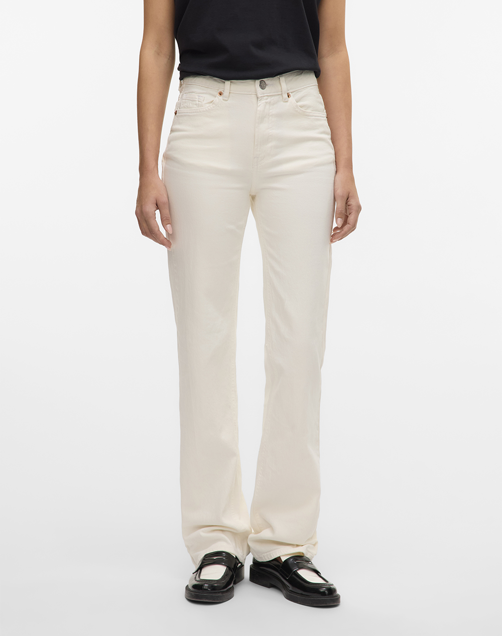 VERO MODA VMTESSA HR STRAIGHT JEANS COLOR GA NOOS