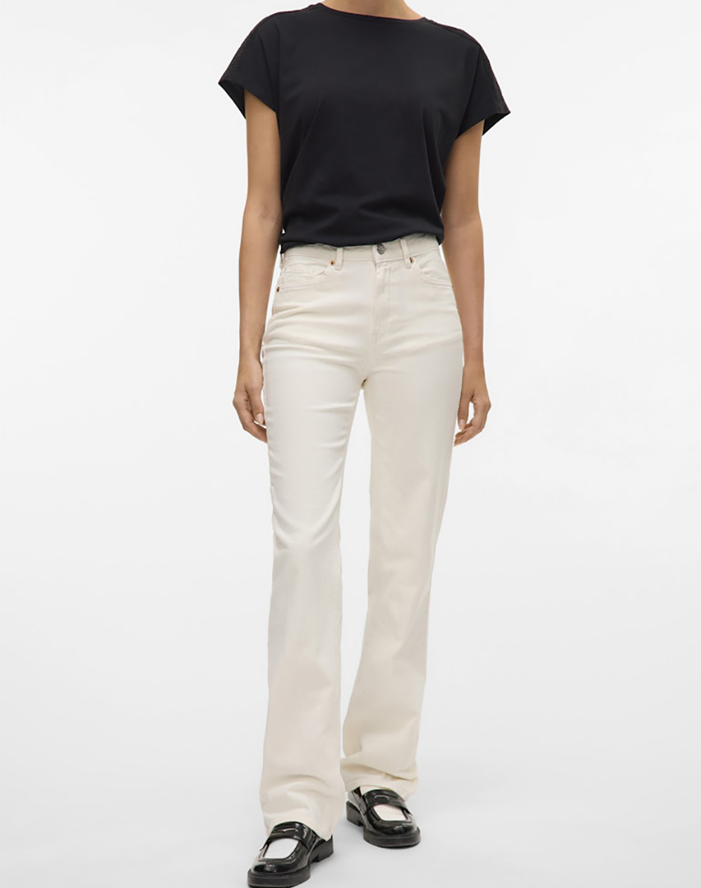 VERO MODA VMTESSA HR STRAIGHT JEANS COLOR GA NOOS
