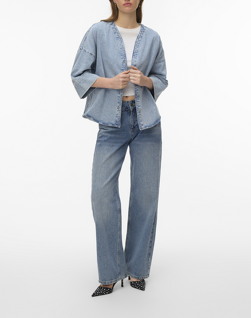 VERO MODA VMVALERIA 3/4 SLEEVE SHIRT NOOS