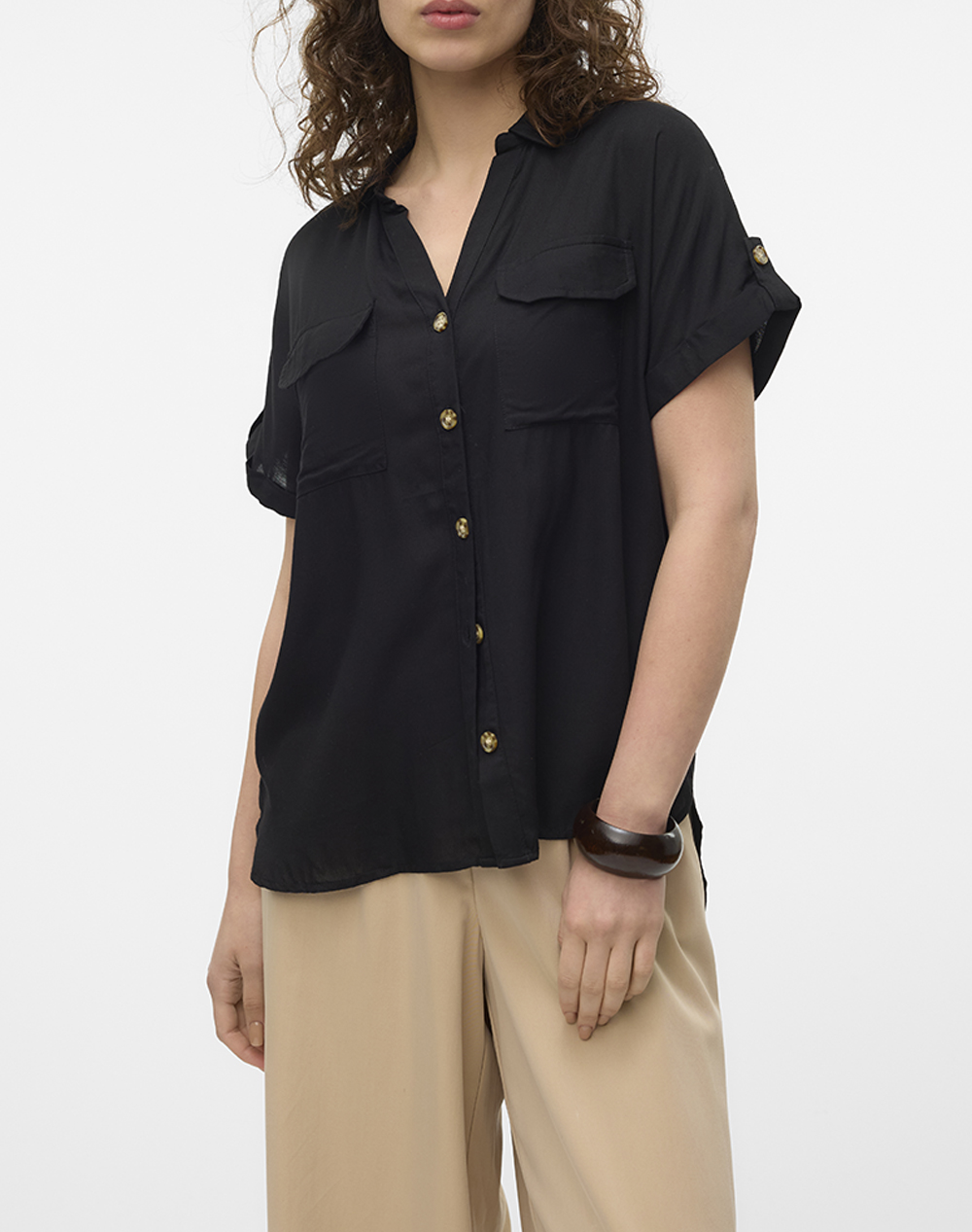 VERO MODA VMBUMPY SS SHIRT WVN NOOS