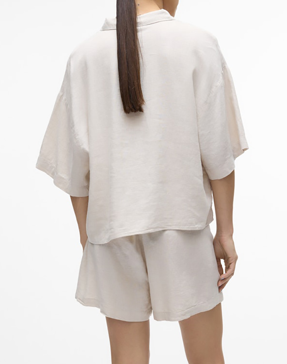 VERO MODA VMLINN 2/4 SHORT SHIRT WVN NOOS