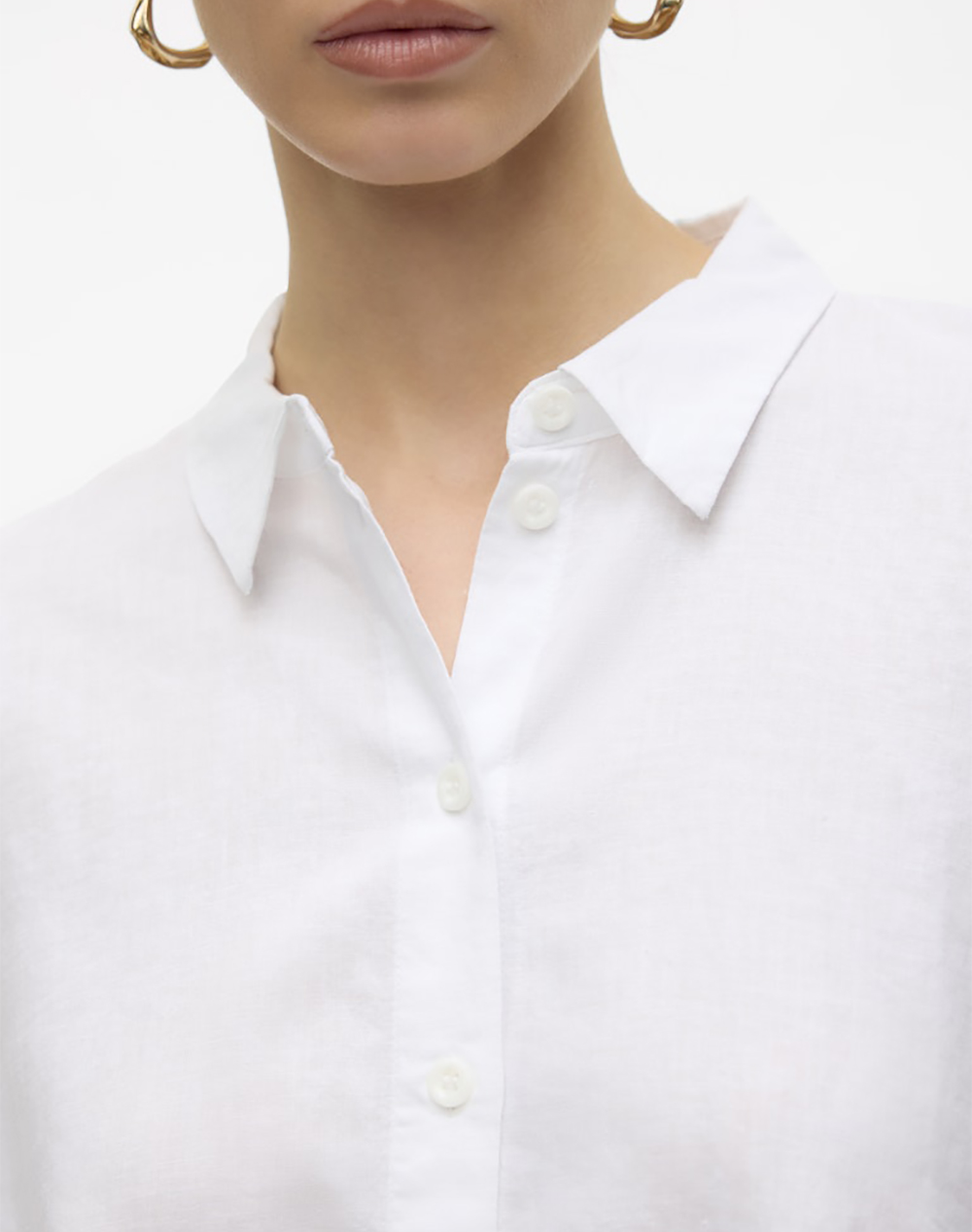 VERO MODA VMLINN 2/4 SHORT SHIRT WVN NOOS