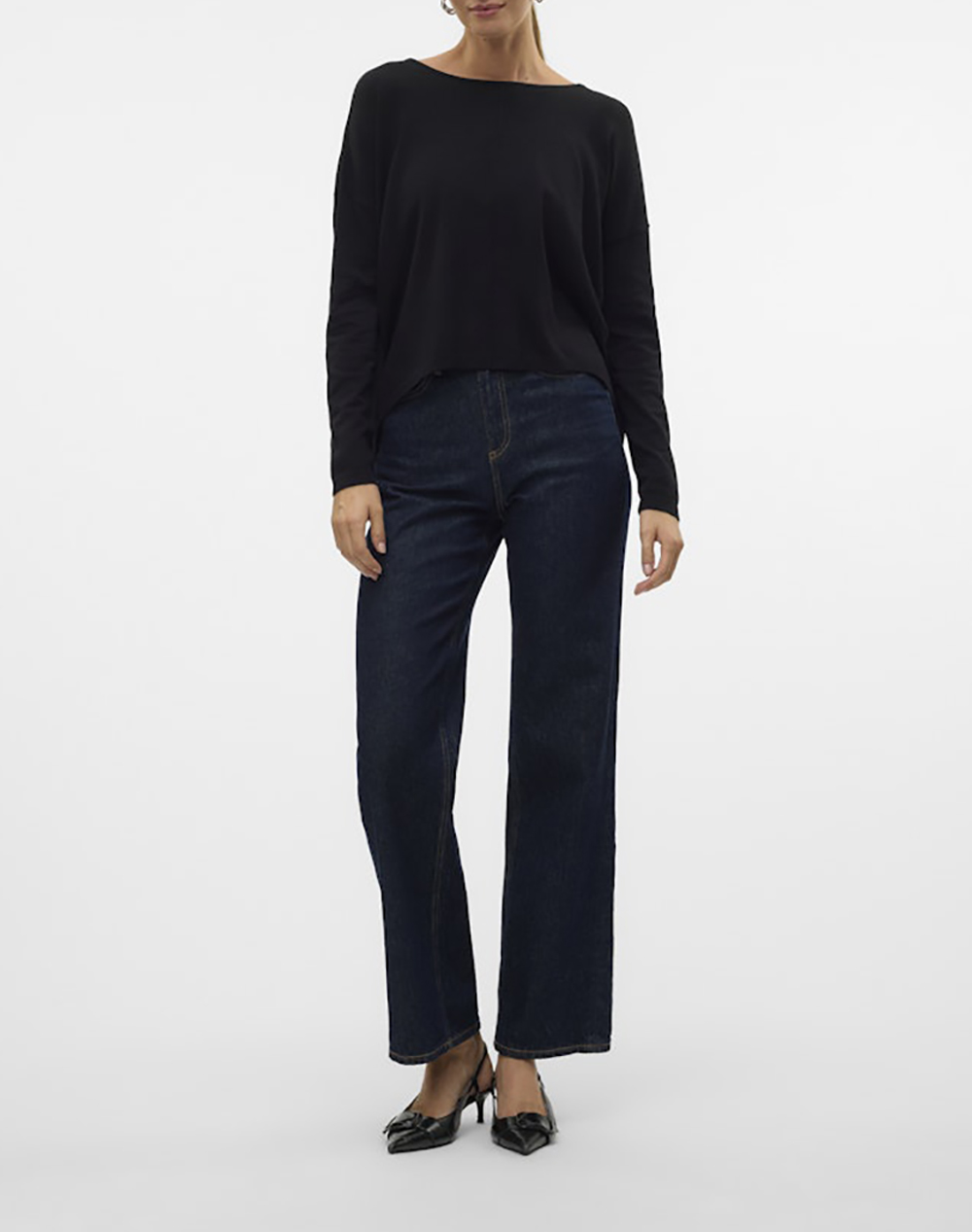 VERO MODA VMBREEZE AURA LS ZIPPER BLOUSE NOOS