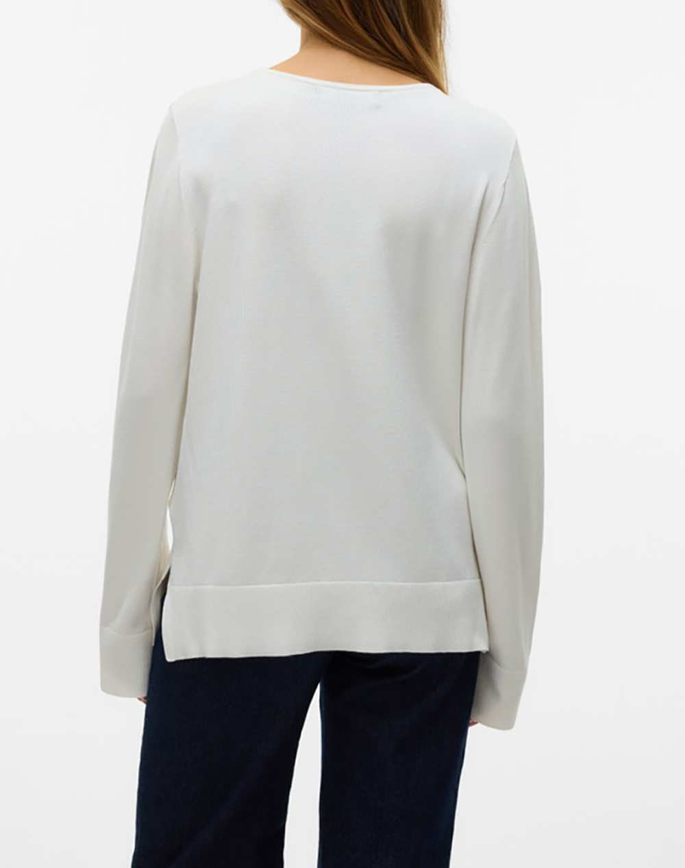 VERO MODA VMSILJE LS V-NECK PULLOVER GA NOOS