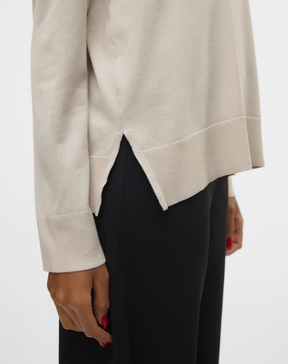 VERO MODA VMSILJE LS V-NECK PULLOVER GA NOOS