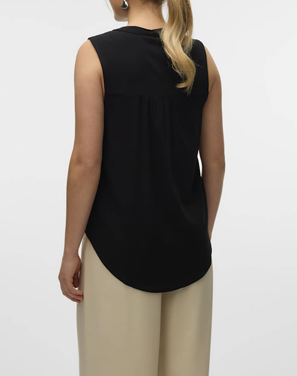 VERO MODA VMBELLA SL V-NECK TOP WVN GA NOOS