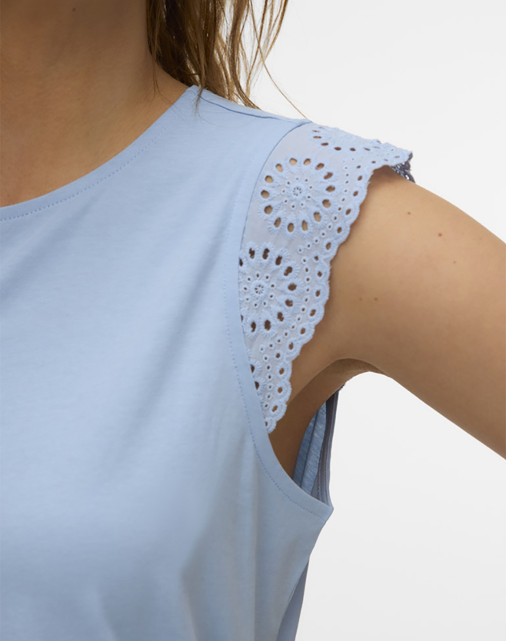 VERO MODA VMEMILY SL GATHERING TOP JRS NOOS